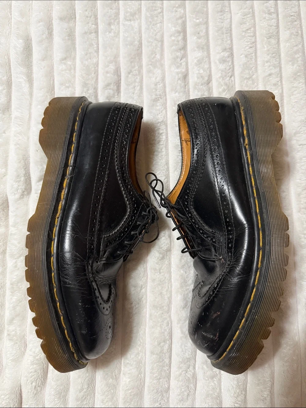 Dr. Martens leather wingtip